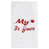 私のハートは君のバレンタインデー スモールペーパーバッグ (裏面)