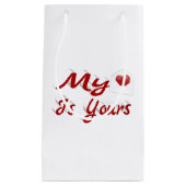 私のハートは君のバレンタインデー スモールペーパーバッグ (正面)