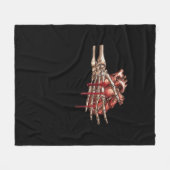 私のハートは君の手クラシックだ フリースブランケット (正面(横))