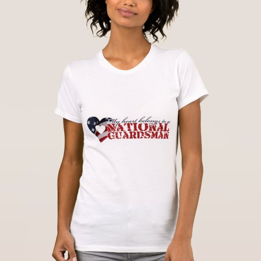私のハートは国民の近衛兵に属します Tシャツ (正面)