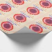 「私のハートは平和のために家に帰る」アートプリント ラッピングペーパー (角)