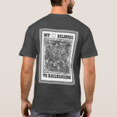 私のハートは強行採決のTシャツIIに属します Tシャツ (裏面)