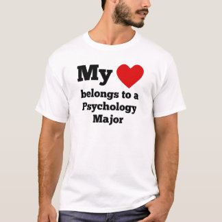 私のハートは心理学の専攻学生に属します Tシャツ
