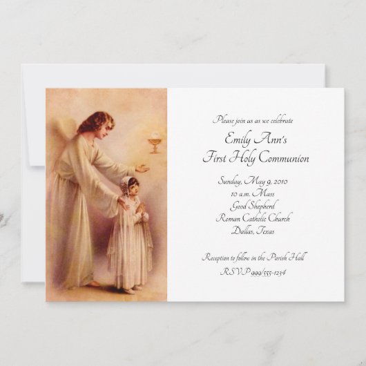 私のハートは最初の交信を受け取る 招待状 (正面)