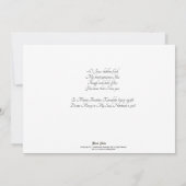 私のハートは最初の交信を受け取る 招待状 (裏面)