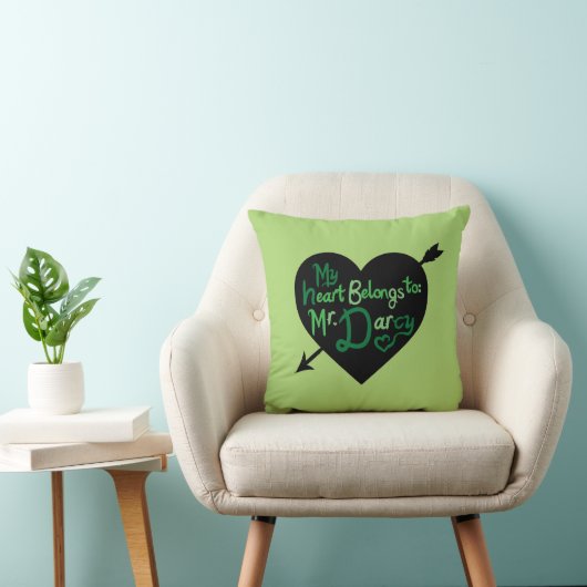 私のハートは氏のハートの矢の枕にDarcy属します クッション (椅子)