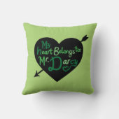 私のハートは氏のハートの矢の枕にDarcy属します クッション (裏面)