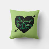 私のハートは氏のハートの矢の枕にDarcy属します クッション (正面)