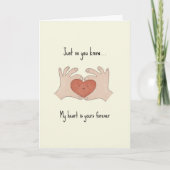 私のハートは永遠に君のものだ カード (正面)