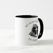 私のハートは海のいかり マグカップ (正面右)