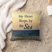 私のハートは海の枕によって眠ります クッション (ブランケット)