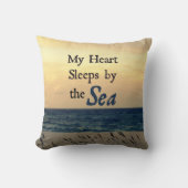 私のハートは海の枕によって眠ります クッション (正面)