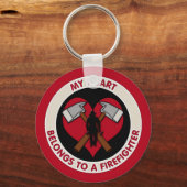 私のハートは消防士だ キーホルダー (正面)
