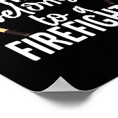 私のハートは消防士の妻の薄赤だ ポスター (角)