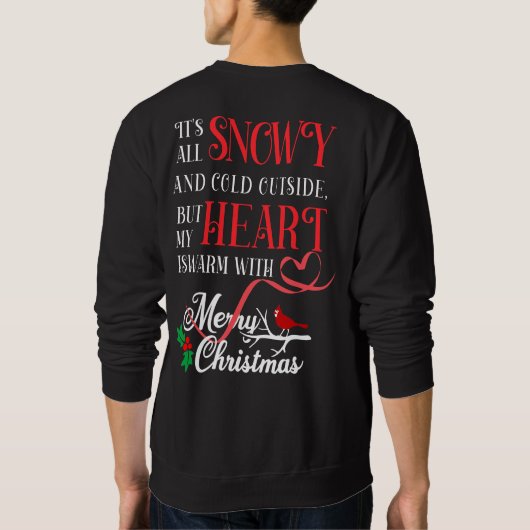 私のハートは温かい スウェットシャツ (裏面)