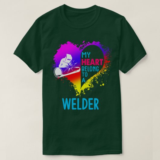 私のハートは溶接工に所属している Tシャツ (デザイン正面)