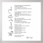 私のハートは火の勇気付けられる詩のポストにある ポスター (正面)