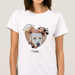 私のハートは犬好きのペットの写真Tシャツだ Tシャツ<br><div class="desc">こ運このペットフォカスタムト犬の恋人シャツと一緒に行く所で君と友最高の人！犬の愛人、犬の母と犬のパパ!私は私の犬を愛する上のおもしろいひねり、このシャツの引用文"私のハートは属する" ... あなたの犬の写真と名前お気に入りのでパーソナライズ。COPYRIGHT © 2020 Judy Burrows,  Black Dog Art - All Rights Reserved.私のハートは犬好きのペットの写真Tシャツだ</div>