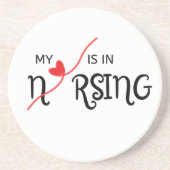 私のハートは看護ドリンクコースターだ コースター (正面)