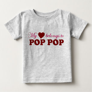 私のハートは破裂音の破裂音に属します ベビーTシャツ