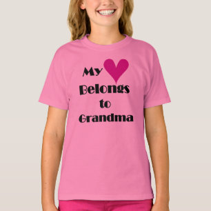 私のハートは祖母に属します Tシャツ