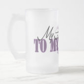 私のハートは私のパイロットに属します フロストグラスビールジョッキ (左)