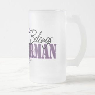 私のハートは私のパイロットに属します フロストグラスビールジョッキ