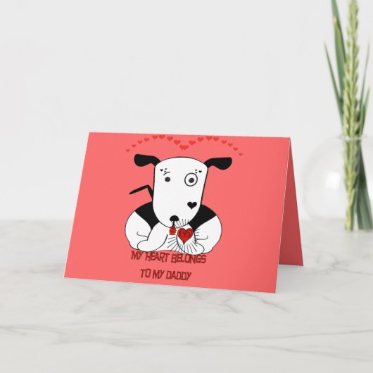 私のハートは私のパパのものだ カード (正面)