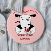 私のハートは私のパパのものだ 缶バッジ (インサイチュ)