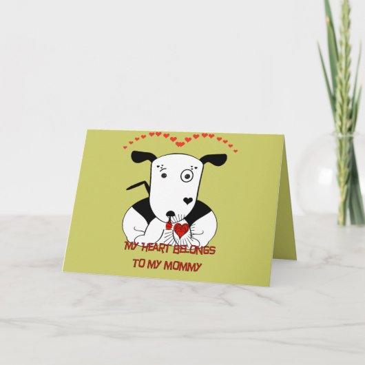私のハートは私のママのものだ カード (正面)