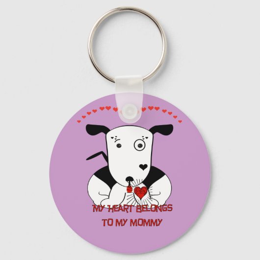 私のハートは私のママのものだ キーホルダー (正面)