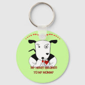 私のハートは私のママのものだ キーホルダー (正面)