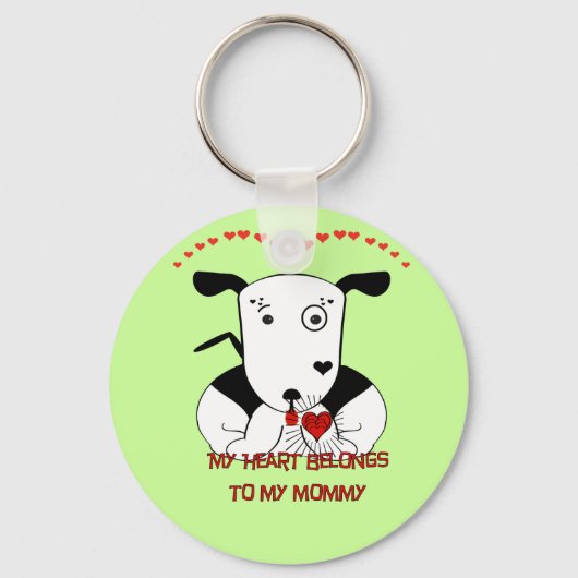 私のハートは私のママのものだ キーホルダー (正面)