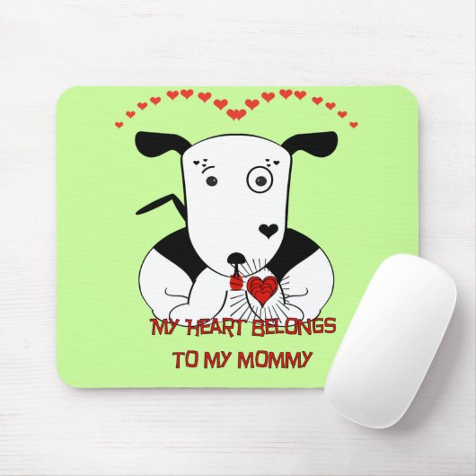 私のハートは私のママのものだ マウスパッド (マウス)
