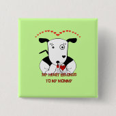 私のハートは私のママのものだ 缶バッジ (正面)