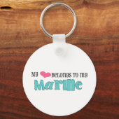 私のハートは私の海のものだ キーホルダー (正面)