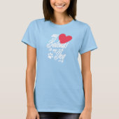 私のハートは私の犬のバレンタインに属している| tシャツ (正面)