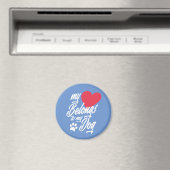 私のハートは私の犬のバレンタイン |マグネット マグネット (インサイチュ (食洗機))