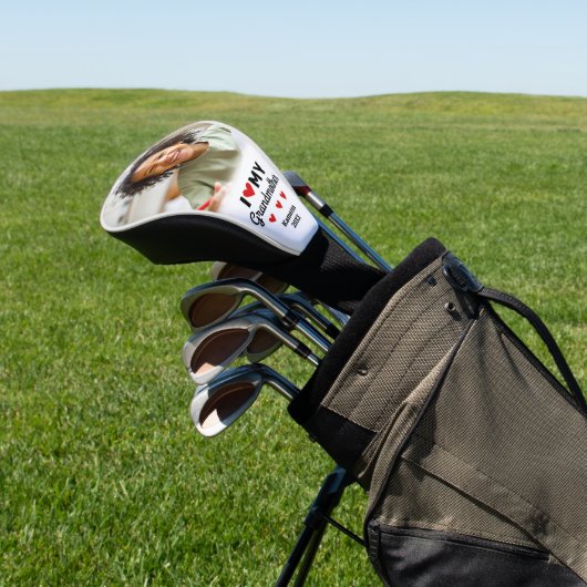 私のハートは私の祖母の写真名孫 ゴルフヘッドカバー (インサイチュ)