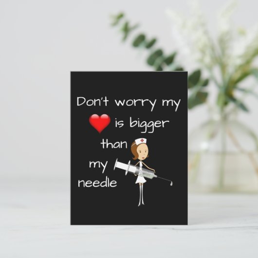 私のハートは私の針より大きい ポストカード (スタンド正面)