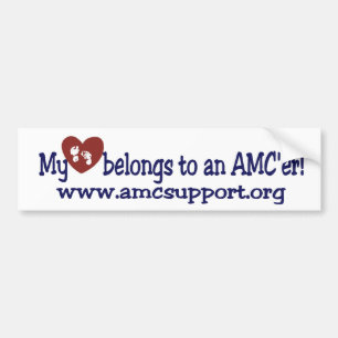 私のハートは私のAMC'erに属します バンパーステッカー