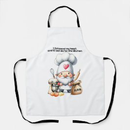 私のハートは私を台所に連れて行った エプロン