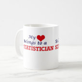 私のハートは統計学者だ コーヒーマグカップ (正面左)