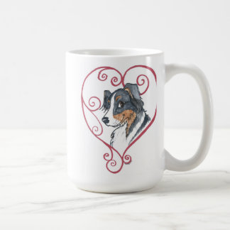 私のハートは英国の羊飼いに属します コーヒーマグカップ