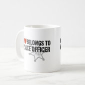 私のハートは警官だ コーヒーマグカップ (正面左)