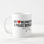 私のハートは警官だ コーヒーマグカップ (左)