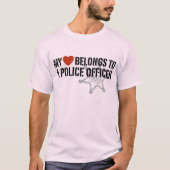 私のハートは警官だ Tシャツ (正面)