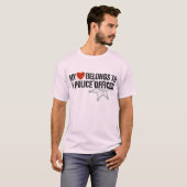 私のハートは警官だ Tシャツ (正面フル)