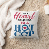 私のハートは警察官の妻に属している クッション (ブランケット)