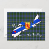 私のハートは谷ノバスコシアのポストカードにある ポストカード (正面/裏面)